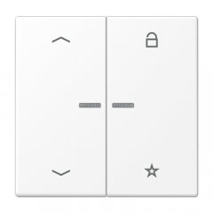 eNet taustiņš unversālais 2-viet, ar bultiņu simboliem<br />
, duroplasts, Serie LS, sniegbalts matēts