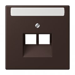 Virsma IAE/UAE-datu rozetei 2 x 8-polig, marķējams, termoplasts lakots, Serie LS, terre d’ombre brûlée 59