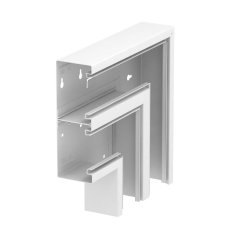 Plakanais stūris uz leju simetrisks 70x210x300, St, dzidri balts, 9010