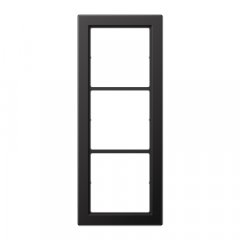 Rāmītis 3-vietīgs, FLAT DESIGN, tumša (lakots alumīnijs)