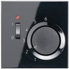 Centrālplate termoregulātoram, termoplasts, Serie LS, melns