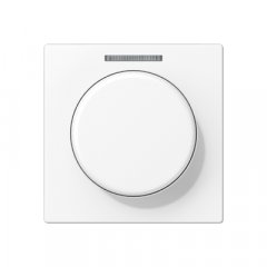 Centrālplate ar indikācijas logu KNX rotējošajam sensoram, Serie A, sniegbalts matēts