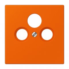 Centrālplate unversālā Sat/BK, termoplasts lakots, Serie LS, oranža