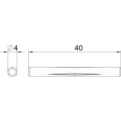 vietīgs pin grīdas profilam 4x40, St