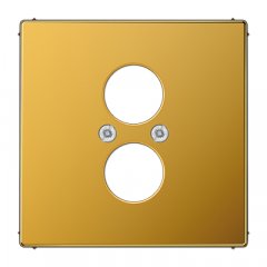 Virsma ar 2 vietām 18,5 mm Ø, Metall mit echter Goldauflage, Serie LS, zelta krāsā