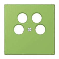 Centrālplate 4-vietīga SAT-TV-kontaktligzda (Ankaro), termoplasts, Serie LS, vert 31