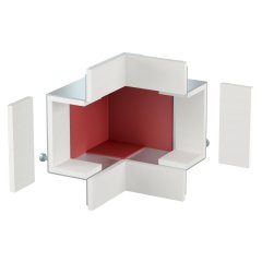 Ārējais stūris montāžai pie sienas un griestiem 40x70, St, FS BSKM-AE 0407 FS