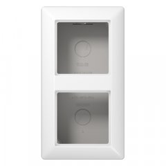 Virsapmetuma montāžas kārba 2-viet. balts AS500