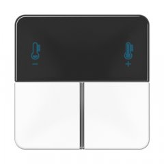 Taustiņs 3-viet, F40 KNX telpas kontrolierim, Serie CD, balts