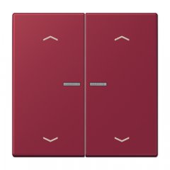 Taustiņs KNX slēdzim ar indikācijas logu un virzienrādītāju 2-viet, Serie LS, le rubis