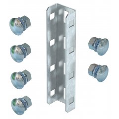 U profila savienojums komplektā skrūve 190x45, St, FT