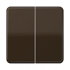 Taustiņs 2-viet, termoplasts, Serie CD, brūns