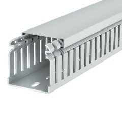 Perforēts vādu kanāls halogenbrīvs 50x50x2000, PC/ABS, gaiši pelēks, 7035 LKVH 50050