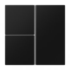 Taustiņs 3-viet, F40, Serie LS, grafīta melns matēts