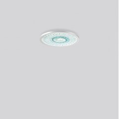 Gaismeklis SIDELITE round, 36 W, 2800 lm, 840, aluminium, DALI Ceiling and wall luminaires, D 457 H 50, Pattern grid glass