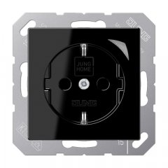 Kontaktligzda JUNG HOME SCHUKO®, 16 A 250 V ~, Energy, skrūvju spailes, ar indikātoru, ar bērnu drošību, termoplasts,