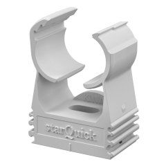 starQuick klipsis turētajs 14-16,5mm, PA, gaiši pelēks, 7035