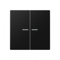 JUNG HOME taustiņš 2-viet, termoplasts krāsots, Serie A, grafītmelns matēts