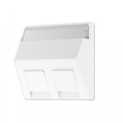 Virsma montāžas adapterim 30° 2-vietīga, marķējams, termoplasts, Serie AS/A, balts