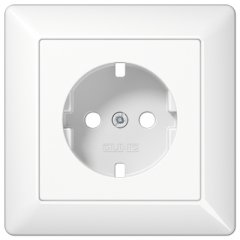 Virsma kontaktligzdai, duroplasts, Serie AS, balts