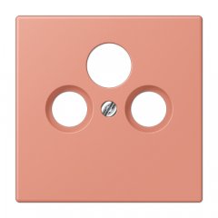 Centrālplate unversālā Sat/BK, termoplasts lakots, Serie LS, l'ocre rouge moyen
