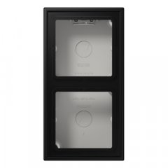 Virsapmetuma montāžas kārba 2-viet. grafītmelns matēts LS990