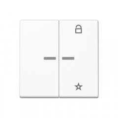 eNet taustiņš unversālais 2-viet, duroplasts, Serie A, balts