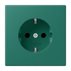 Kontaktligzda SCHUKO, 16 A 250 V ~, ar bērnu drošību, Serie LS, vert anglais