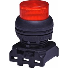 Spiedpoga izvirzīta - sarkana (apgaismota)