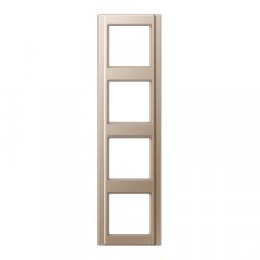 Rāmītis 4-vietīgs, vertikālā un horizontālā montāža, A 500, šampanieša krāsā