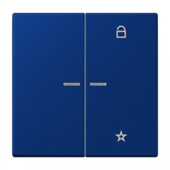 eNet taustiņš unversālais 2-viet, duroplasts, Serie LS, bleu outremer foncé