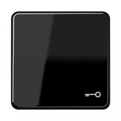 Taustiņš, ar simbolu, duroplasts, Serie CD, melns