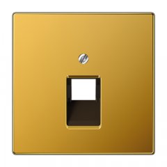 Virsma UAE datu rozetei 1 x 8-polig, Metall mit echter Goldauflage, Serie LS, zelta krāsā