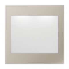 LED info zīme, balts un zils, Serie LS, krāsa nerūsējošais tērauds (lackiertes Aluminium)