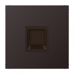 Virsma (ar fiksatoru) modulārai datu rozetei 1-vietīga, UMA-CAT6A, Aluminium lackiert, Serie LS, tumša