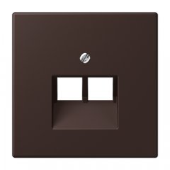 Virsma IAE/UAE-datu rozetei 2 x 8-polig, termoplasts lakots, Serie LS, terre d’ombre brûlée 59