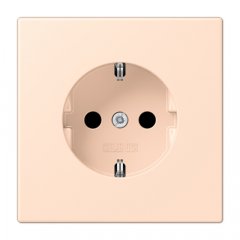 Kontaktligzda SCHUKO, 16 A 250 V ~, ar bērnu drošību, Serie LS, rose pâle