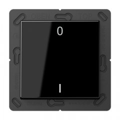 EnOcean slēdzis-raidītājs kanālu skaits 2, simboli 0 I, Serie A, melns