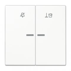 Taustiņš viesnīcām, simbols netraucēt un uzkopt istabu, Serie LS, balts