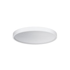 Round, flat surface-mounted LED luminaire with powder-coated aluminium housing, DALI-2 light control (DT8) and Tunable White