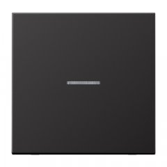 eNet taustiņš ar radio uztvērēju 1-viet, krāsots alumīnijs, Serie LS, tumša (lackiertes Aluminium)