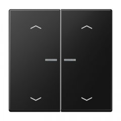 JUNG HOME taustiņš 2-viet, ar bultiņu simboliem<br />
, Serie LS, grafītmelns matēts