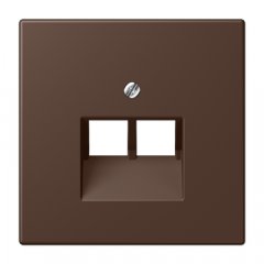 Virsma IAE/UAE-datu rozetei 2 x 8-polig, termoplasts lakots, Serie LS, terre d'ombre brûlée 31