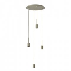Decor Pendant Needle Plate 4xE27 Beige