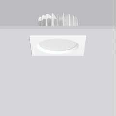 LEDONA ECO square, 10 W, 740 lm, 830, white, Phase-cut Recessed downlights, L 170 B 170 H 3 HEL 92,