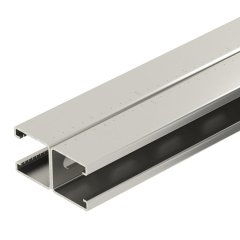 Profilēta sliede perf., šlices platums 22 mm 3000x41x82, V2A, 1.4301, 2B