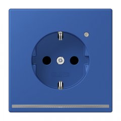 Kontaktligzda SCHUKO, 16 A 250 V ~, ar LED apgaismojumu, ar bērnu drošību, Serie LS, bleu outremer 59