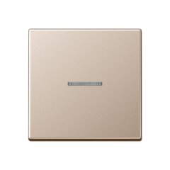 Taustiņs 1-viet, ar indikācijas logu, Serie A, šampanieša krāsā