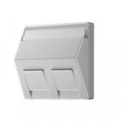 Virsma montāžas adapterim 30° 2-vietīga, marķējams, termoplasts lakots, Serie A, alumīnijs