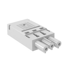 Rozetes Adapteris 3-polīgs, bezskuvju pievienojums, balts BT-F GST18i3p W